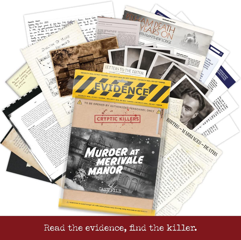 PG Cryptic Killers: Murder At Merivale Manor