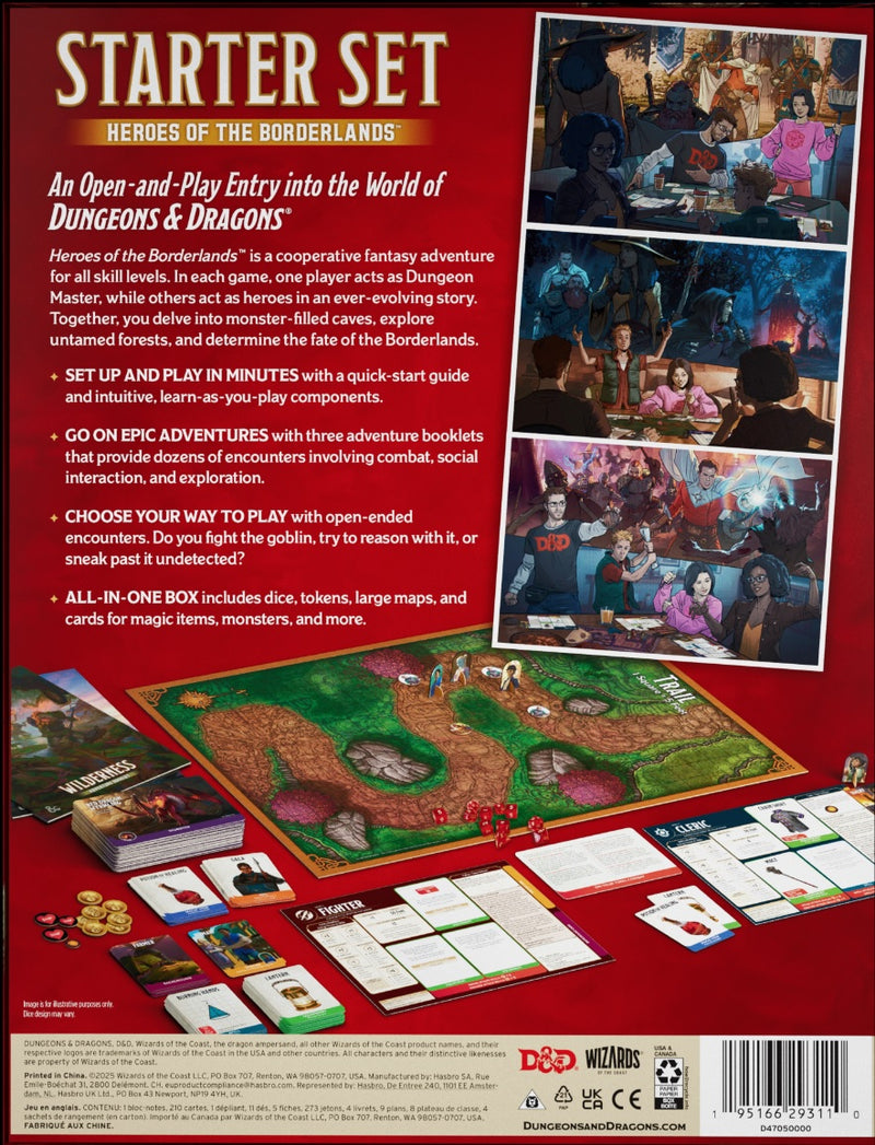 *Pre-Order* Dungeons and Dragons 5th Edition 2024 Starter Set: Heroes of the Borderlands *Releases September 16th*