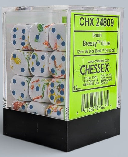 Chessex 36d6 Brush Breezy/Blue