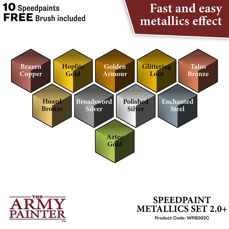 Army Painter Speedpaint 2.0 Metallics Set WP8062