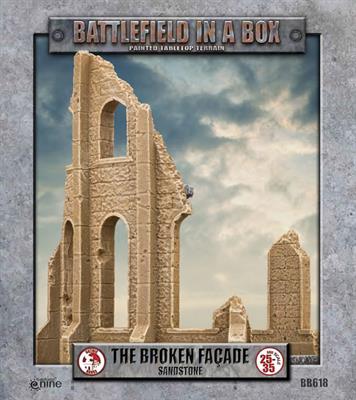 Battlefield in a Box Broken Facade Sandstone Pair