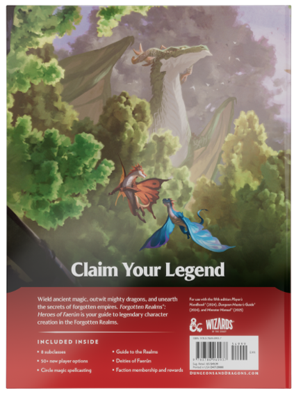 Dungeons and Dragons 5th Edition 2024 Heroes of Faerun
