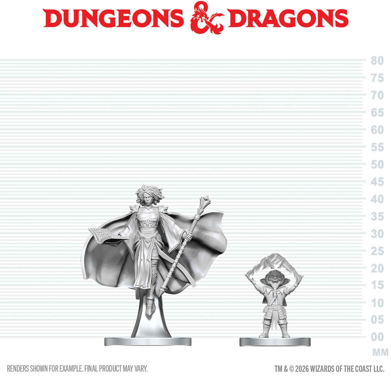 Wizkids Minis D&D 90889 Gnome Warlock & Aasimar Wizard