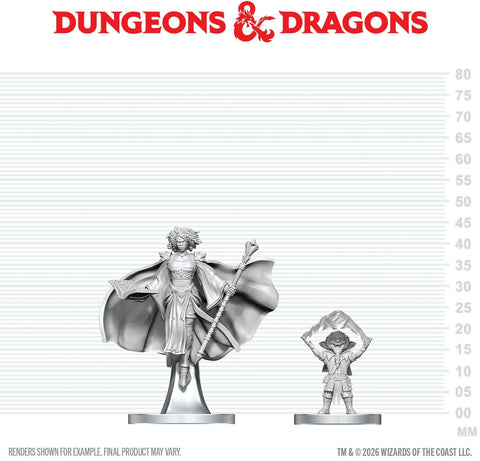 Wizkids Minis D&D 90889 Gnome Warlock & Aasimar Wizard