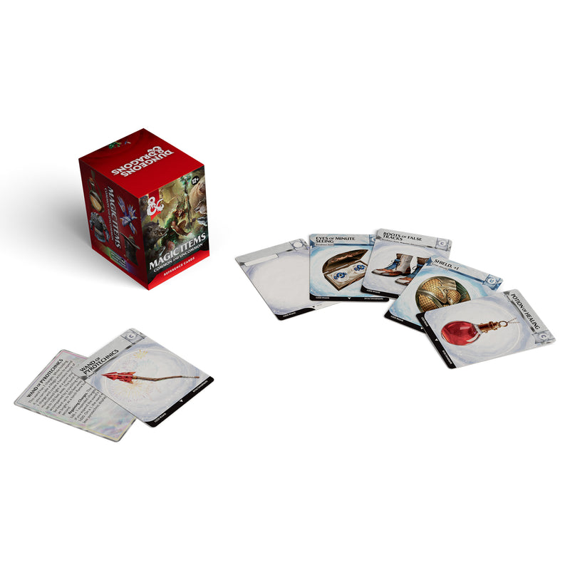 Dungeons and Dragons 5th Edition 2024 Reference Cards Magic Items Common and Uncommon