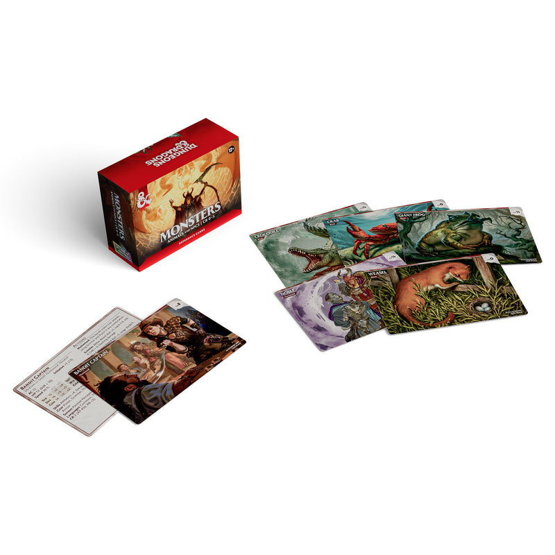 Dungeons and Dragons 5th Edition 2024 Reference Cards Monsters Animals and NPCs