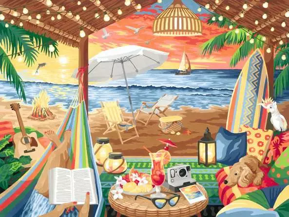 CreART Canvas Art - Cozy Cabana