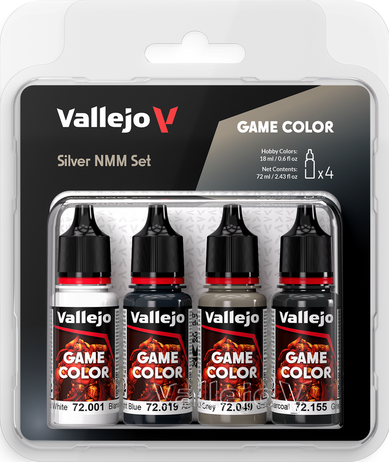 Vallejo Paint Set Game Color Silver Non Metalic Metal