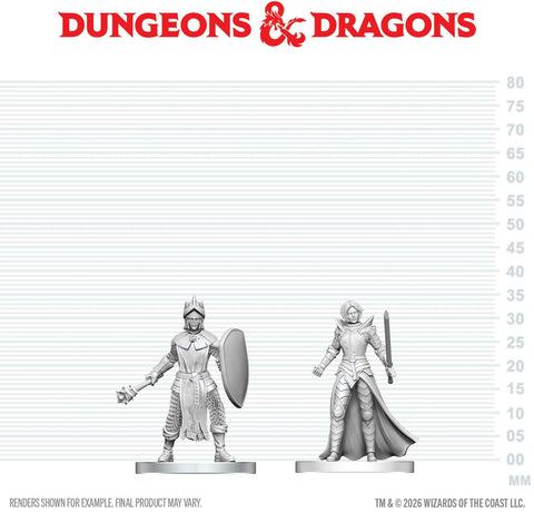 Wizkids Minis D&D 90892 Black Gauntlet & Zhentilar Paladin Of Bane