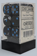 Chessex 12d6 Brush Dark Side/Blue