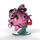 Kidrobot Resin D&D Beholder 7" Glow In The Dark
