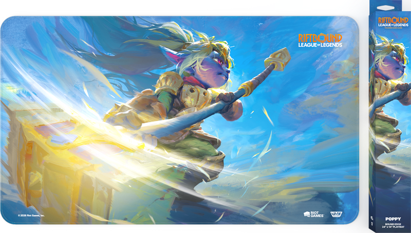 Riftbound TCG Unleashed Playmat Poppy, Keeper Of The Hammer