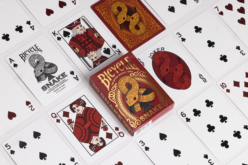 Playing Cards Bicycle Snake