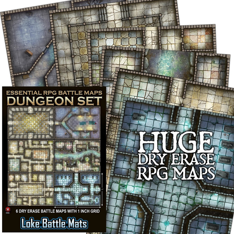 RPG Loke Battle Map Board - Essential RPG Battle Maps Dungeon Set