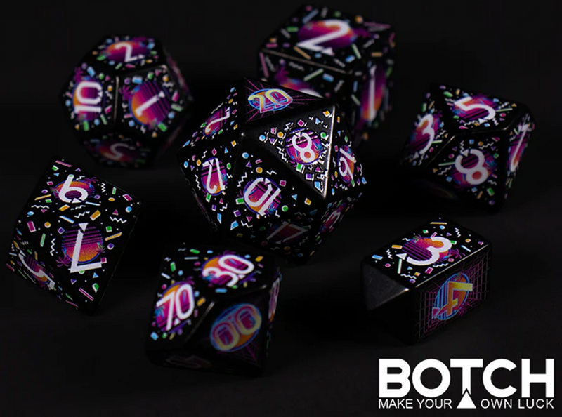 Botch Dice 7-Die RPG Set - Synth Nights