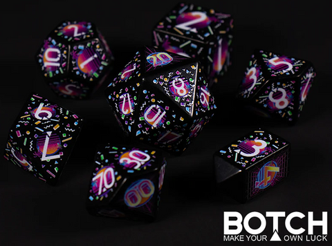 Botch Dice 7-Die RPG Set - Synth Nights