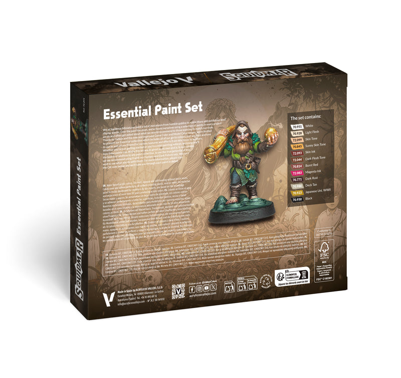 Vallejo Essential Paint Set by Squidmar Miniatures