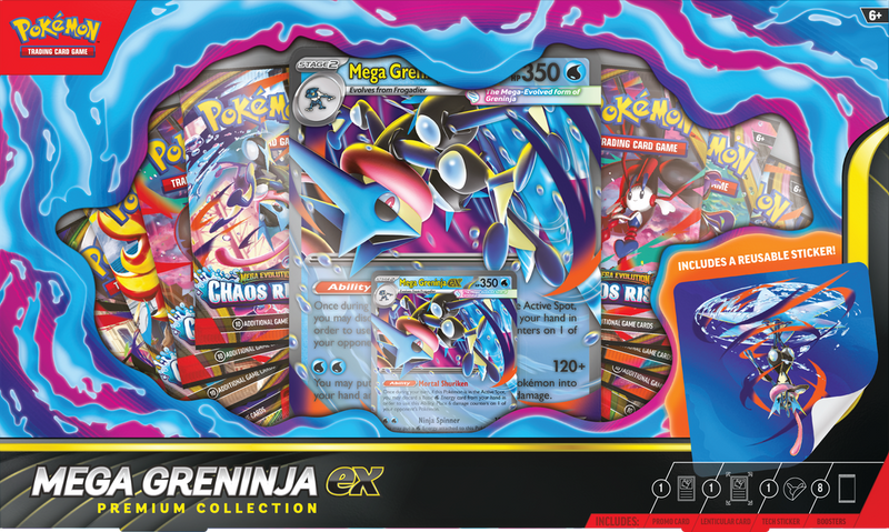 *Pre-Order* Pokémon Mega Greninja EX Premium Collection *Releases Friday, July 3rd, 2026*