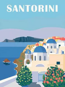 CreART Canvas Art Paint Kit - Santorini