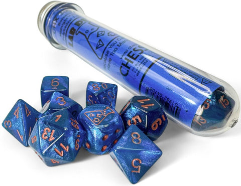 Chessex Poly Borealis Midnight / Copper (Lab Release)