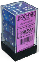 Chessex 12d6 Nebula Aura/White Luminary