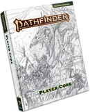 Pathfinder 2E Remaster Player Core Rulebook Sketch Cover