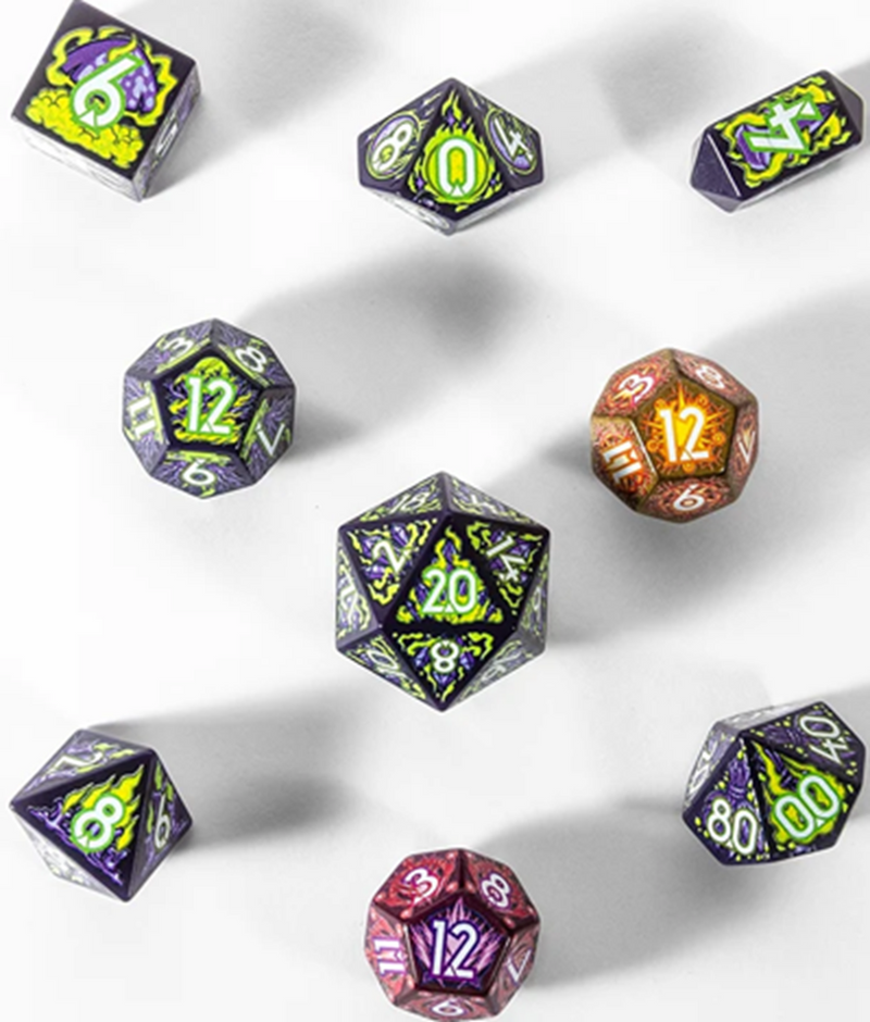 Botch Dice Daggerheart Hope & Fear 9-Die RPG Set - Witch