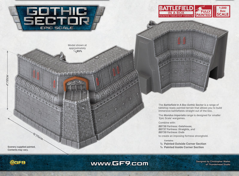 Battlefield in a Box Mundus Imperialis Fortress Corner