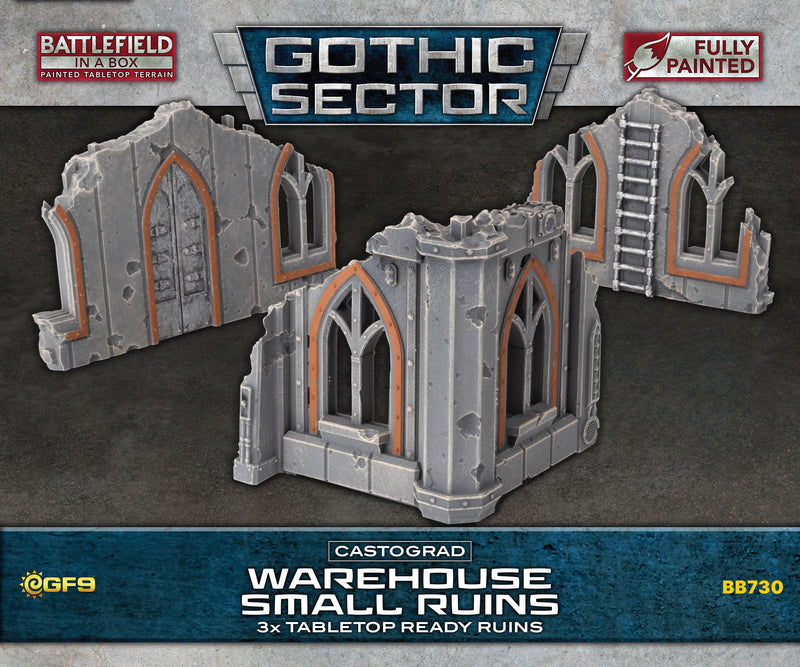 Battlefield in a Box Gothic Sector Castograd Warehouse Small Ruins
