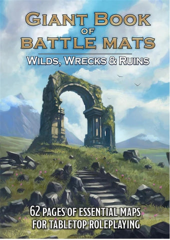 RPG Giant Book Of Battle Mats: Wilds Wrecks & Ruins