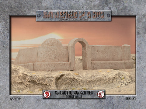 Battlefield in a Box Galactic Warzone Desert Walls