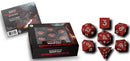 Fanroll Dice Dragon Scale Red Silicone 7 Dice Set
