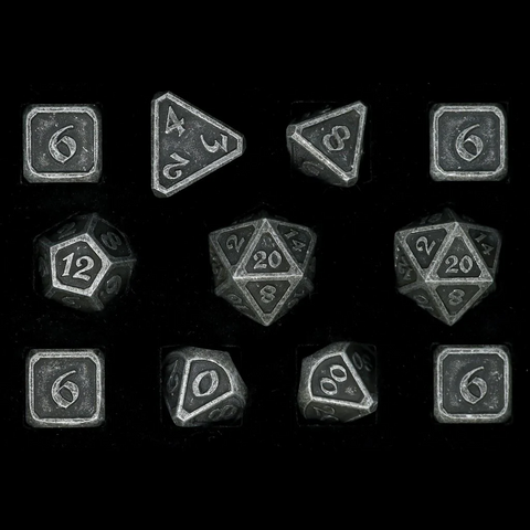 Die Hard Dice Set - Mythica Dark Iron 11-Die Set
