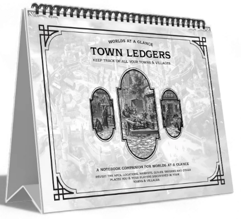 RPG Worlds At A Glance Customizable Sticker Maps & Notebook