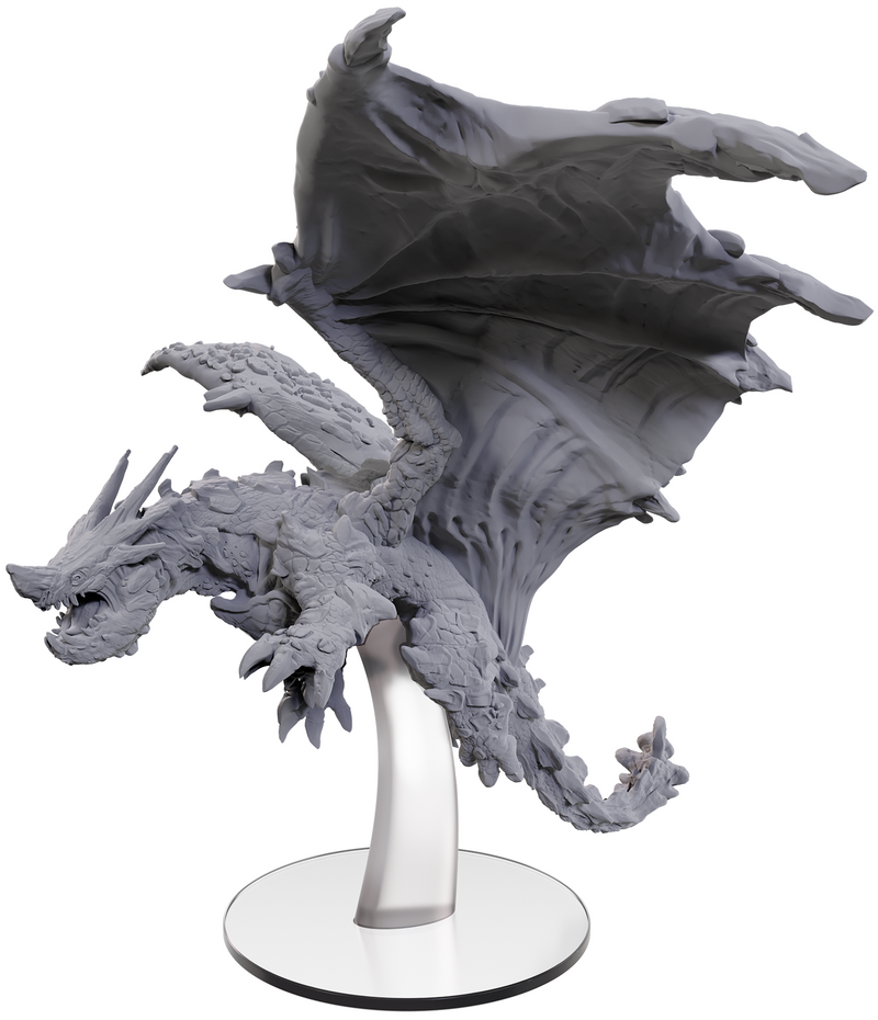 D&D Minis Pathfinder Unpainted Adult Adamantine Dragon