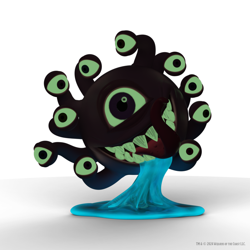 Kidrobot Resin D&D Beholder 7" Glow In The Dark