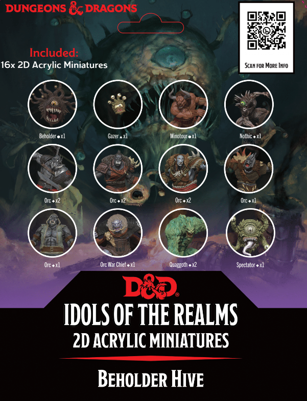 Wizkids D&D Idols of the Realms 2D Minis 94526 Beholder Hive