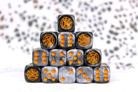 Conquest Dwegholm Gray Swirl Dice Set