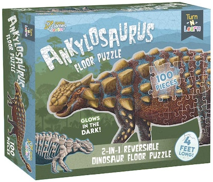 Puzzle Kids Dinosaur 100 Piece Ankylosaurus Floor Puzzle