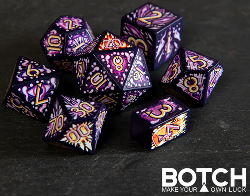 Botch Dice 7-Die RPG Set - Arcane Assault