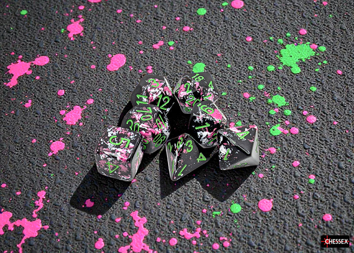Chessex Poly Brush Paintball/Green