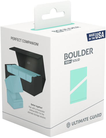 Ultimate Guard Deck Box Boulder 100+ Solid Mint Green