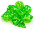 Chessex Poly Translucent Rad Green/White (Lab Release)