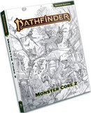 Pathfinder 2E Remaster Monster Core 2 Sketch Cover