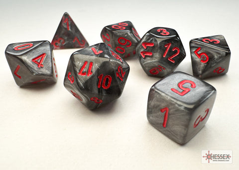 Chessex Poly Mini Velvet Black/Red