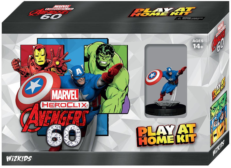 HeroClix Avengers 60th Anniversary Play at Home Kit Captain America