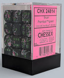 Chessex 36d6 Brush Paintball/Green