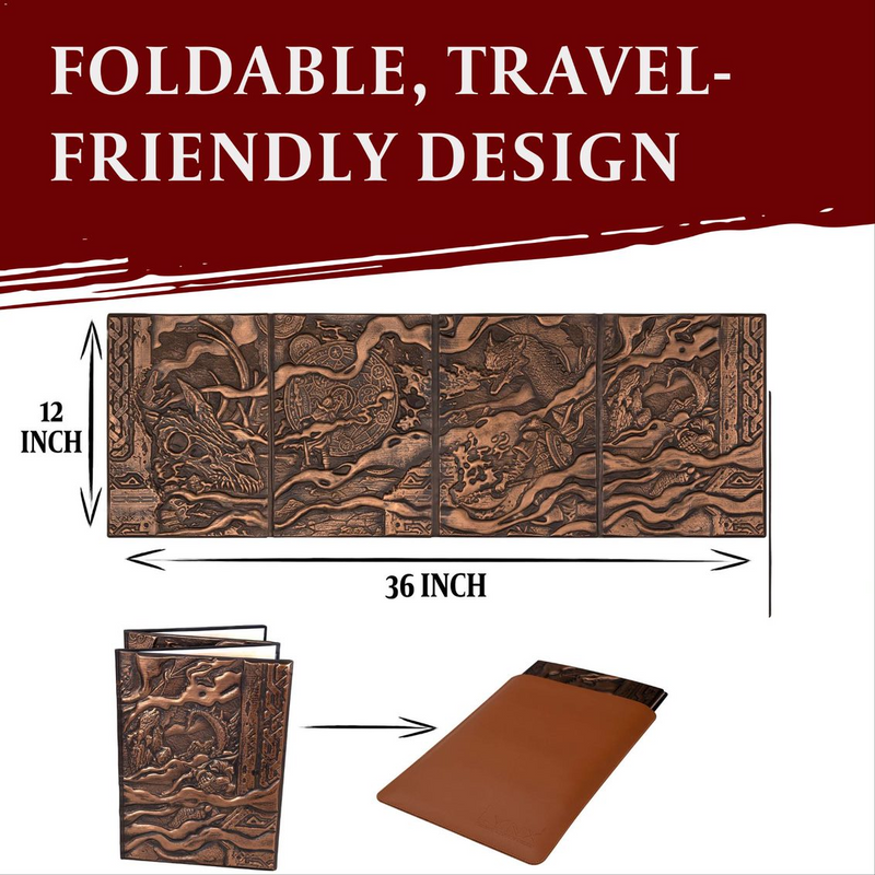 RPG 3D Faux-Leather Customizable GM Screen