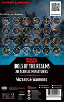 Wizkids D&D Idols of the Realms 2D Minis 94524 Wizards and Warriors