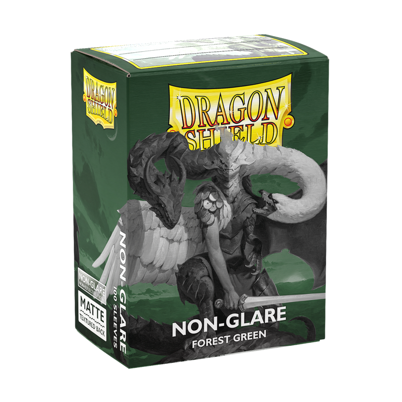 Dragon Shield Sleeves: Matte Forest Green Non-Glare
